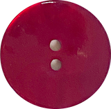 Re-Stocked, 7/8" / 15/16" Deep Red Shiny Pearl Shell 2-hole Button 23mm, #D-389