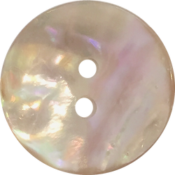 Golden Beige Rainbow Natural Abalone 5/8" 2-Hole Shell Buttons 15mm PACK OF 14 #KB-947