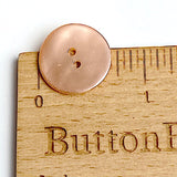 SALE, 11/16" Pale Pink 'Metallic' Pearl Shell 18mm 2-hole,  #D-977
