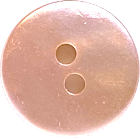 SALE, 1/2" Pale Pink Pearl 'Metallic' Shell 2-hole 13mm Buttons,  #D-193
