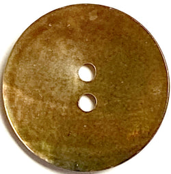 Bronze Iridescent Shiny Brown 7/8" Pearl Shell 2-hole Button #D-475