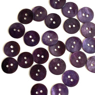 Re-Stocked OUTLET ITEM Dark Purple 1/2" / 12.5mm Shell, Pack of FIFTY+ Buttons #LP-45-50