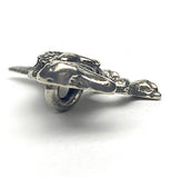 SALE, Dinosaur Button T-Rex Pewter 1-1/4" Shank Back, From Danforth Pewter 1.25"