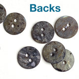 OUTLET ITEM Dark Purple 1/2" / 12.5mm Shell, Semi Rustic, Pack of 150+ Buttons  #LP-45-150
