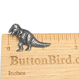 SALE, Dinosaur Button T-Rex Pewter 1-1/4" Shank Back, From Danforth Pewter 1.25"