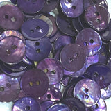 OUTLET ITEM Dark Purple 1/2" / 12.5mm Shell, Pack of FIFTY+ Buttons #LP-45-50