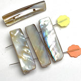 Natural Real MOP Iridescent Shell Iridescent 1.5" Toggles / Buttons, Pack of 20 #LP-108