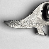 SALE, Dinosaur Button T-Rex Pewter 1-1/4" Shank Back, From Danforth Pewter 1.25"
