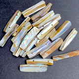 Natural Real MOP Iridescent Shell Iridescent 1.5" Toggles / Buttons, Pack of 20 #LP-108
