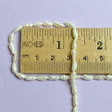 Running Low, Vintage White Freshwater 'Rice' Pearl Beads, 16" Strand #MV-74