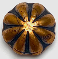 Running Low, Copper Genuine Old Penny Southwest Button, Shank Back  3/4" #WN-C1-R