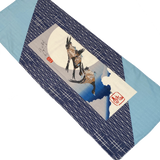 Re-Stocked, Moon and Goose Cotton Tenugui Towel from Japan, 100% Cotton 12" x 34"  #RK-06