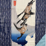 Re-Stocked, Moon and Goose Cotton Tenugui Towel from Japan, 100% Cotton 12" x 34"  #RK-06