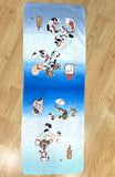 Cats and Octopi Cotton Tenugui Towel from Japan, 100% Cotton 12" x 34"  #RK-07