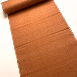 REMNANT, 1-3/8 Yard PIECE Sweet Potato Curry Chunky Mid-Weight Slubby Hand Weave, Vintage Kimono Silk from Japan #402