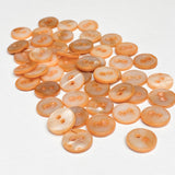 BULK DEAL Wild Peaches/Feral Tigers 3/8" Tiny Rustic 2-Hole Shell Buttons /10mm, Pack of 500 Buttons,  #LP-128