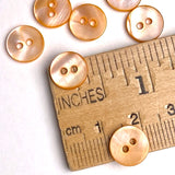BULK DEAL Wild Peaches/Feral Tigers 3/8" Tiny Rustic 2-Hole Shell Buttons /10mm, Pack of 500 Buttons,  #LP-128