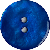 Royal Blue Shiny Agoya 2-Hole Button 13/16"  Per Button 20mm  #1232