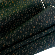 Very Dark Small Ikat Hanabishi Water Chestnut Vintage Stiff, Bouncy Hemp? from Japan By the Yard #406