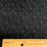 Very Dark Small Ikat Hanabishi Water Chestnut Vintage Stiff, Bouncy Hemp or Ramie? from Japan By the Yard #406