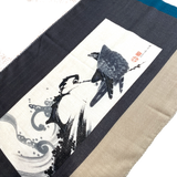 Re-Stocked, Eagle and Hawk Cotton Tenugui Towel from Japan, 100% Cotton 12" x 34"  #RK-08