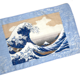 Re-Stocked, Great Wave of Kanagawa Cotton Tenugui Towel from Japan, 100% Cotton 12" x 34"  #RK-11