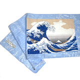 Re-Stocked, Great Wave of Kanagawa Cotton Tenugui Towel from Japan, 100% Cotton 12" x 34"  #RK-11