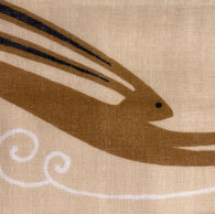 Three Rabbits Cotton Tenugui Towel from Japan, 100% Cotton 12" x 34"  #RK-09