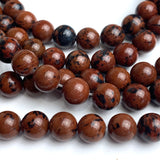 Mahogany Obsidian Beads, 8.5mm / 3/8", Round, Strand of 45 Beads,  #LP-53