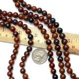 Mahogany Obsidian Beads, 8.5mm / 3/8", Round, Strand of 45 Beads,  #LP-53