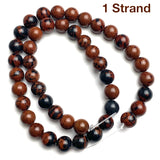 Mahogany Obsidian Beads, 8.5mm / 3/8", Round, Strand of 45 Beads,  #LP-53