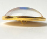 New Markdown: Bluebirds 1-1/2" Artisan Crystal Button, by Susan Clarke #1174
