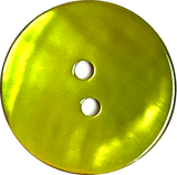 Re-Stocked Bright Lime Green Shiny Agoya 2-Hole 3/4" Button 20mm, Pack of 5 #SK-1248-5