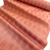Peachy Salmon Wavy Wine-Kissed Stripes, Vintage Kimono Silk from Japan By the Yard,  #321