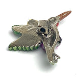 New Markdown, Fairy on Hummingbird Metal Button 1", Shank Back, Pink Dress  #SC-554