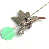 New Markdown, Fairy on Hummingbird Metal Button 1", Shank Back, Pink Dress  #SC-554