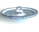 Turquoise Winterflower, 1-5/16"/33mm, Southwest Style Metal Shank Back Button # SWC-138