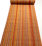 Woven Fancy Ribbon-Like Almost Southwestern Stripes, Vintage Kimono Silk from Japan By the Yard,  #324