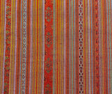 Woven Fancy Ribbon-Like Almost Southwestern Stripes, Vintage Kimono Silk from Japan By the Yard,  #324