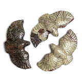 New Markdown, Three Stone Hawk Pendants, Polished Ocean Jasper in Earth Tones, 2"  #LP-16-A