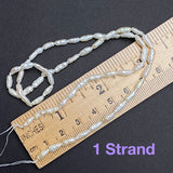 Deeper SALE, White Freshwater Pearl Beads, Vintage, 16" Strand #GH-07