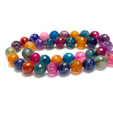 New Markdown, Jewel Agate Bead Mix, 10mm Faceted 3/8" High Shine 15" Strand,  #LP-101