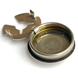 Vintage Sterling Silver Southwest Button Cover, 3/4", Running Water # MV 27
