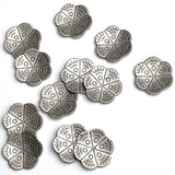 Sterling Silver Flower, 1/2", Vintage Embellishment/Component, 12mm", # MV 28