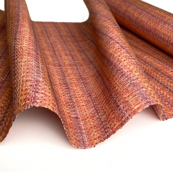 Sunset from Kochi Vintage Yarn Dyed Kimono Silk from Japan By the Yard #771