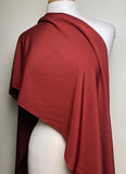 SALE, Maroon/Chocolate Ombre, Liquid Drape Vintage Kimono Silk Crepe from Japan Hand Dyed Bokashi  4.5 Yard Piece  #182