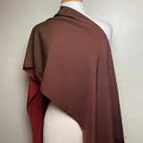 SALE, Maroon/Chocolate Ombre, Liquid Drape Vintage Kimono Silk Crepe from Japan Hand Dyed Bokashi  4.5 Yard Piece  #182
