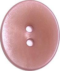 Re-Stocked, PInk Dusty Rose Oval 11/16" 2-Hole Button, Corozo / Tagua / Vegetable Ivory #SK-558