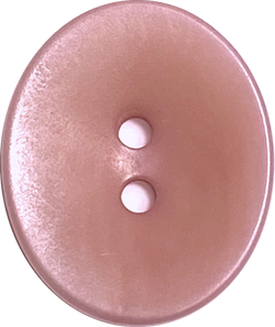 Re-Stocked, PInk Dusty Rose Oval 11/16" 2-Hole Button, Corozo / Tagua / Vegetable Ivory #SK-558
