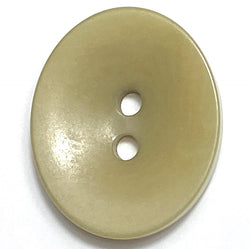 Green Oval 11/16" 2-Hole Button, Corozo / Tagua / Vegetable Ivory #SK-556